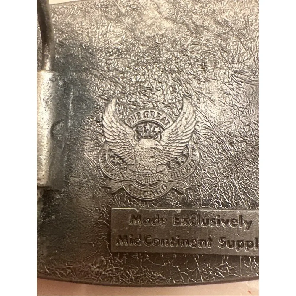 MidContinent Belt Buckle –‎ Vintage Metal Buckle Western Collectible